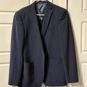 UNWORN NEW (w/out tags) John Varvatos Blue Seersucker Blazer Sport Coat Mens 40R